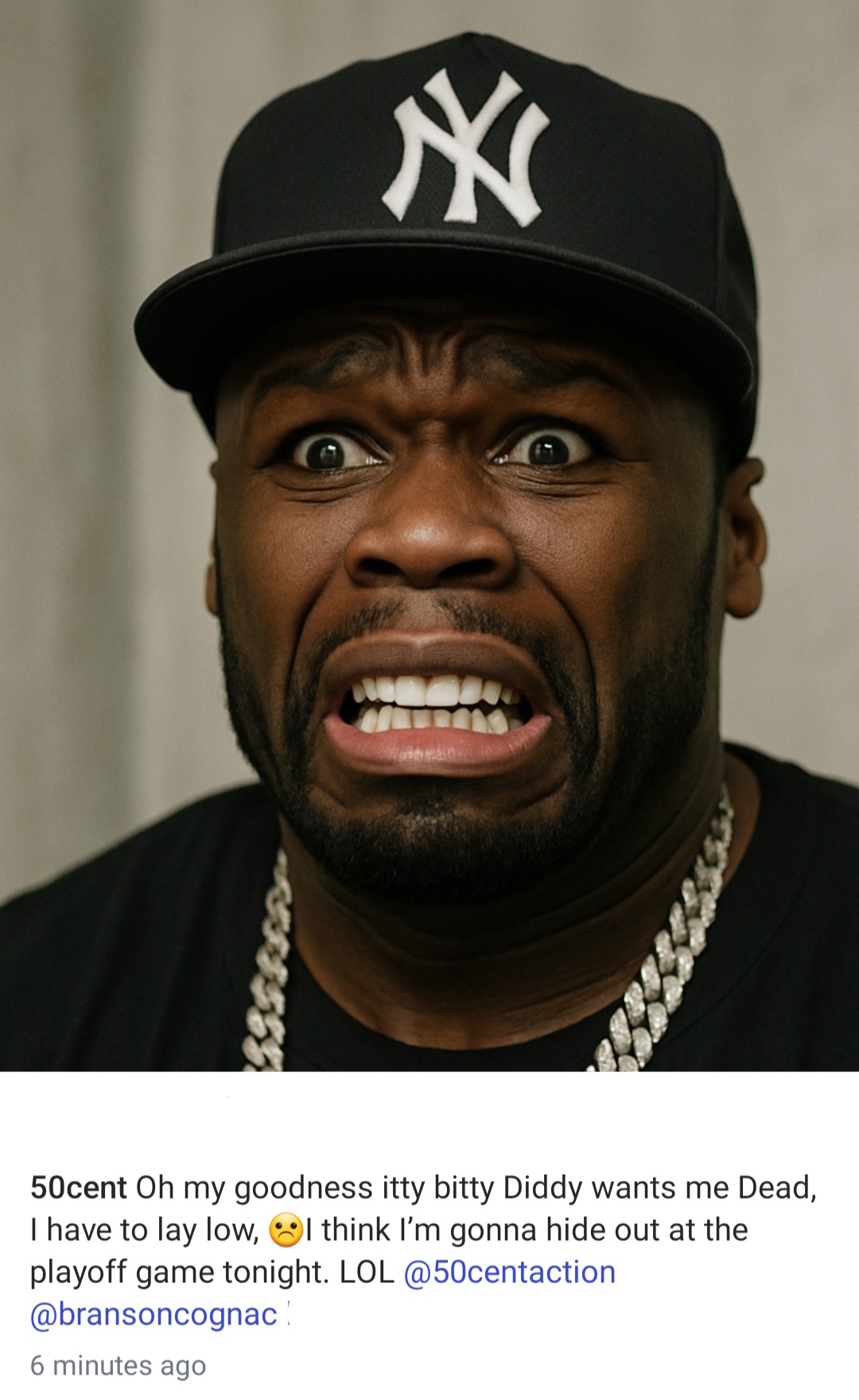 50cent Reacts To Claims That Diddy Wants Him dead!