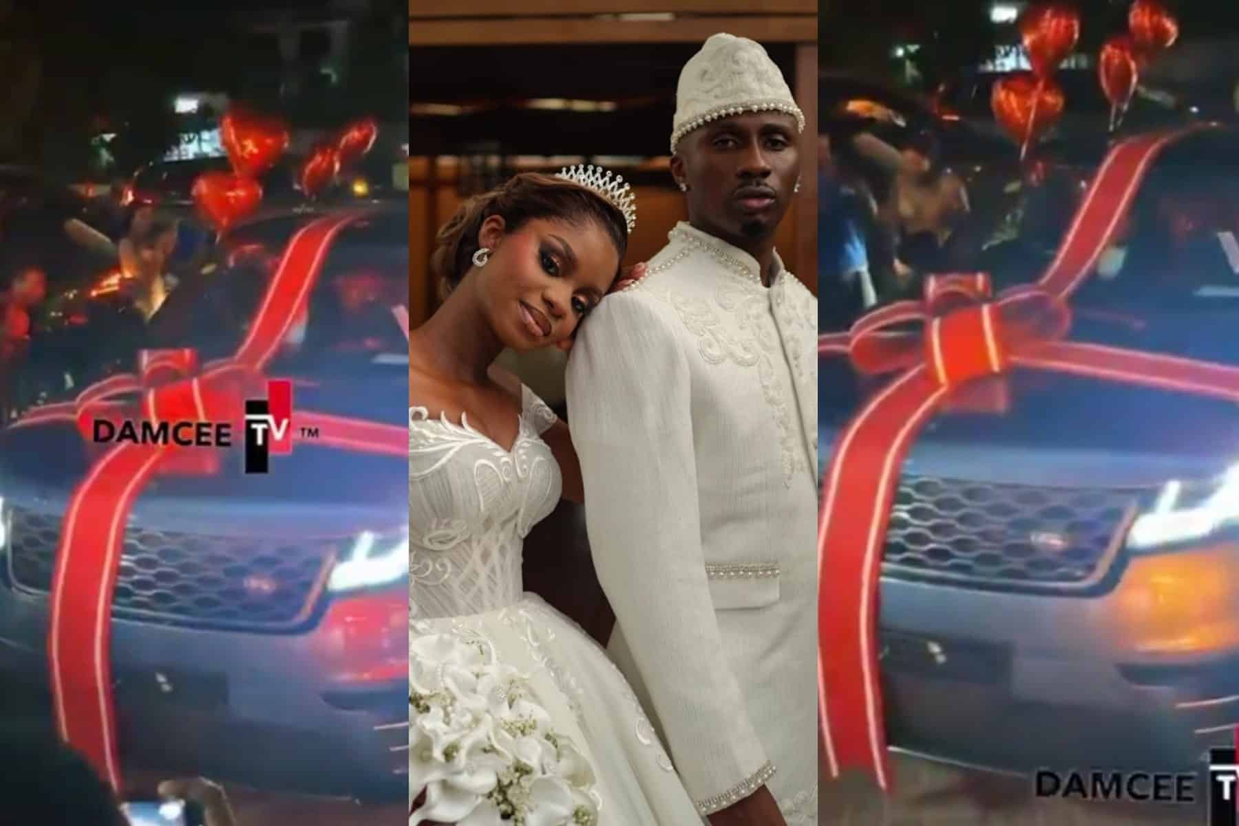 Juma Jux Gifts Wife Priscilla A Range Rover Car At Wedding Finale