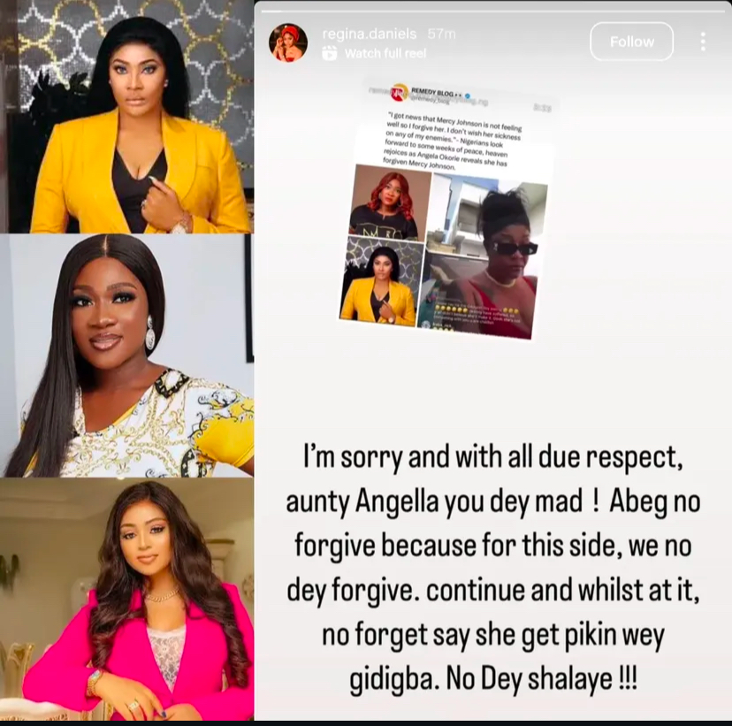 Regina Daniels And Angela Okorie Clash On Instagram; Full Gist Here!