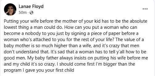 Netizens React To Lady Calling Out Her Baby Daddy For Giving More Attention To His Wife Than Her!