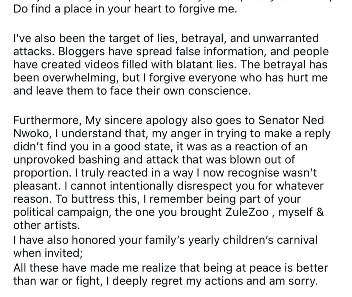 Angela Okorie Issues Apology To Mercy Johnson Over Online Bullying