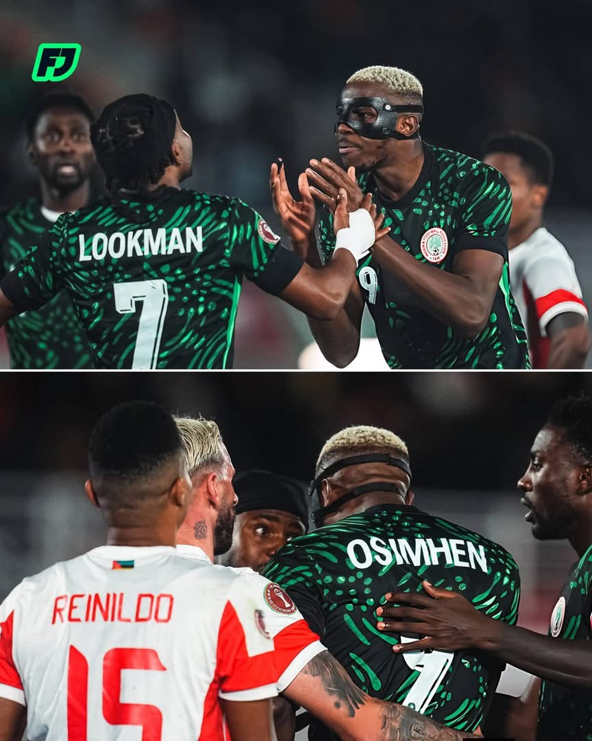 Lookman Defuses Fallout With Osimhen After Super Eagles’ 4–0 AFCON Win Over Mozambique